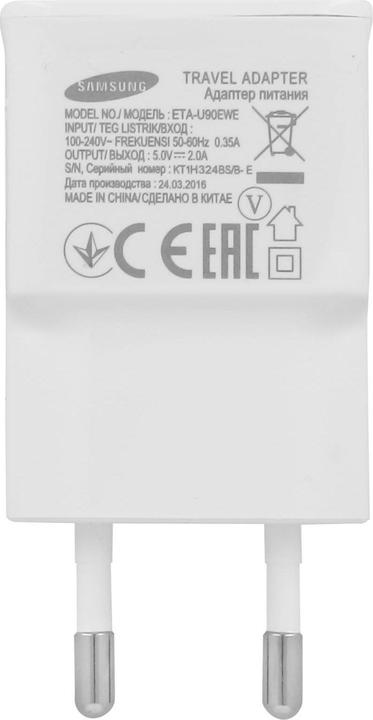 Image du produit Samsung Adaptateur secteur ETA-U90 2A + câble micro-USB (15 W)