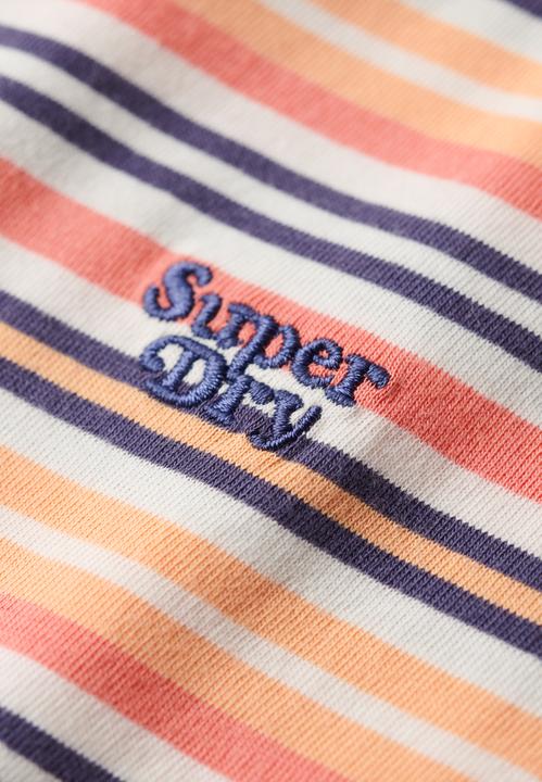 Produktbild Superdry Figurbetontes Essential T-Shirt mit Logo und Streifen (10XL)