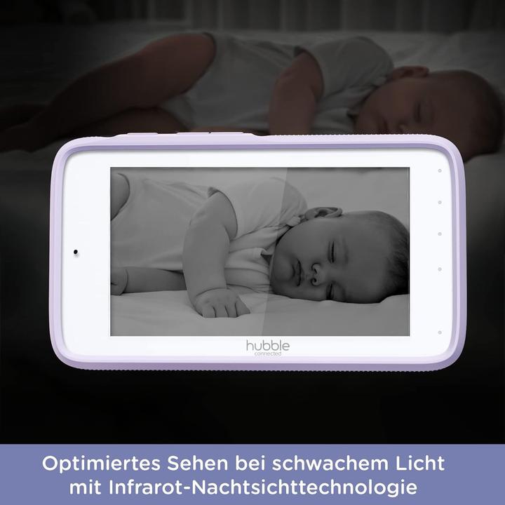 Actual product image Hubble Connected Premium Baby Monitor with Camera, 5-Inch Touchscreen, Night Vision, Two-Way Talk, Privacy Mode (Video & Audio)
