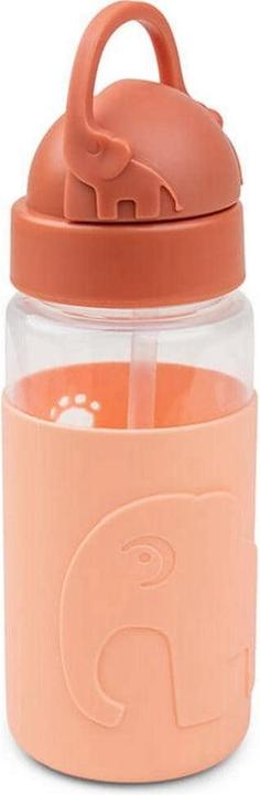 Produktbild Done by Deer Trinkflasche Easy-grip mit Strohhalm, Elphee Papaya (0.35 l)