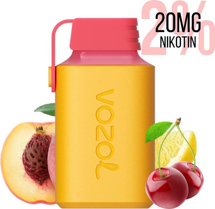 Actual product image Vozol Gear 600, Cherry Peach Lemon (Cherry, Peach, Lemon)