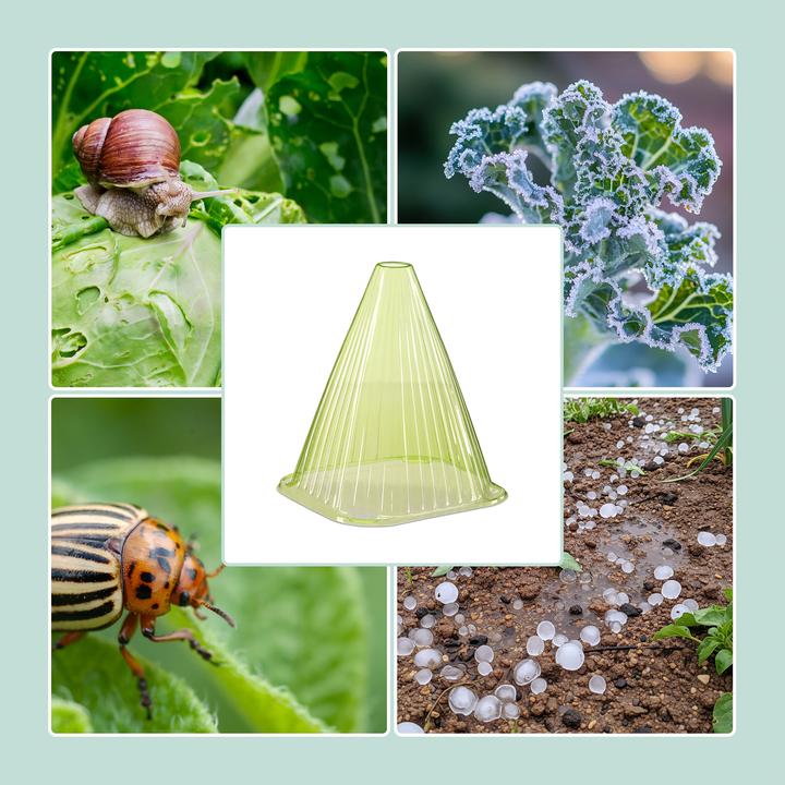 Produktbild Relaxdays Pflanzenhut Schnecken im Set