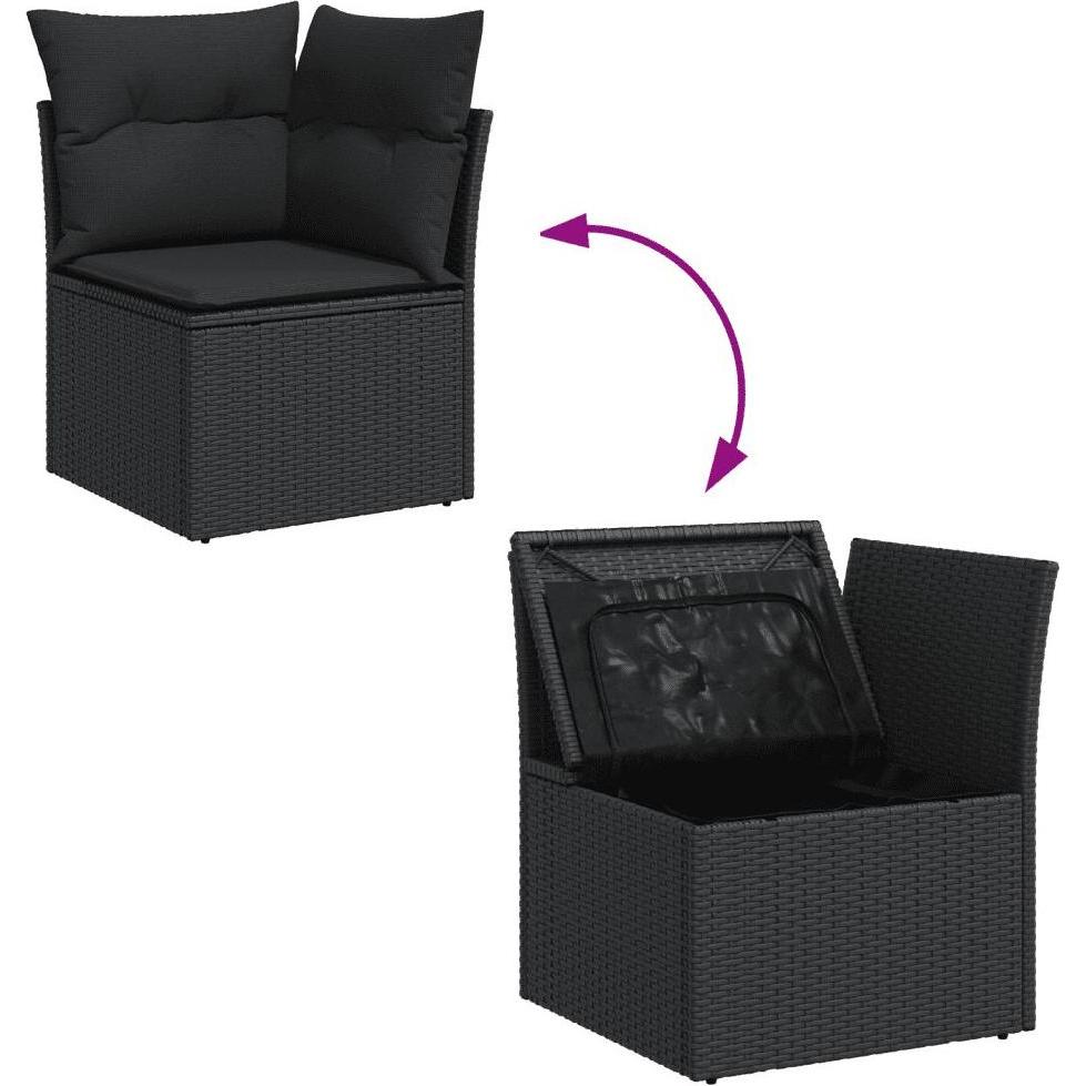 VidaXL, Gartenlounge, 10-tlg. Garten-Lounge-Set mit Kissen