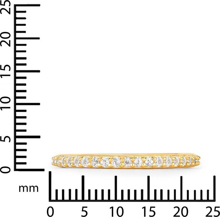 Immagine prodotto Rafaela Donata Ring Sterling Silber gelbgold Topas weiss - 37684 (58, 925 Argento)