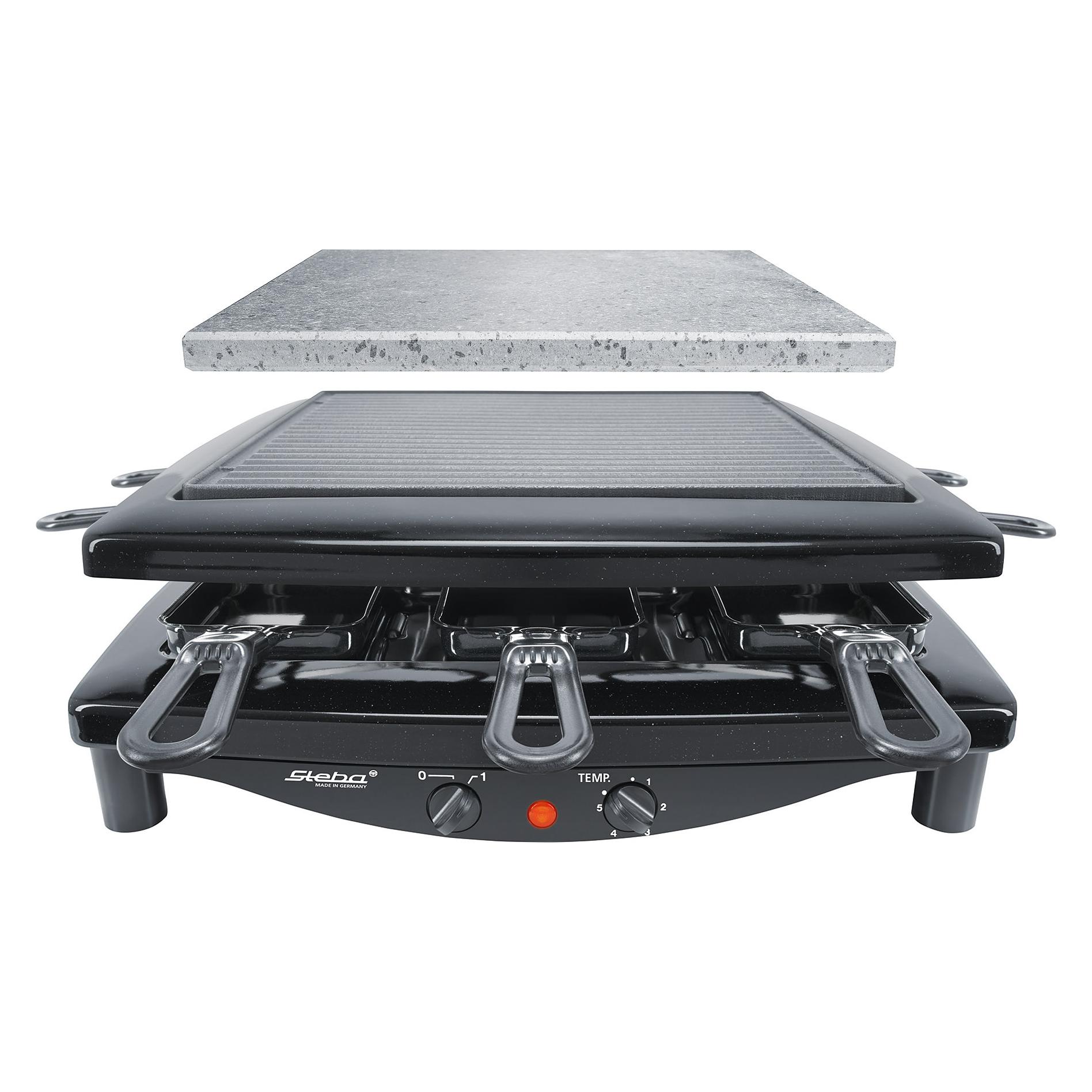 Steba Raclette "Rc 3 Plus" 8 Stk. Raclettepfännchen 1.450 W
