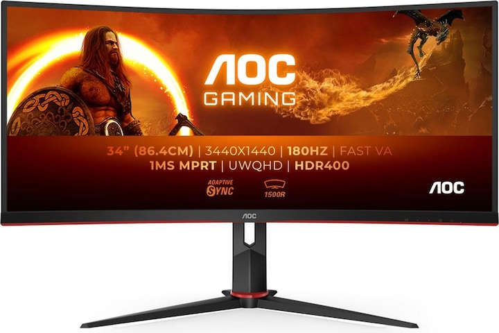 Actual product image AOC CU34G2XP/BK (3440 x 1440 pixels, 34")