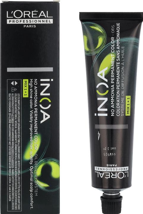 Actual product image L'Oréal Paris L'Oreal Inoa Coloration D'Oxydation Ammonia Free (4 medium brown)