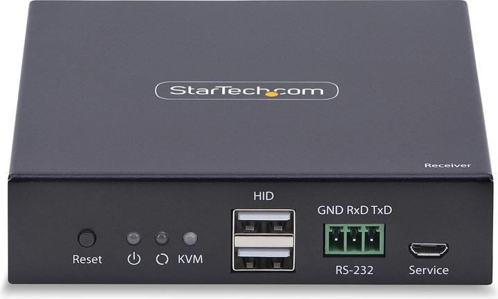 Image du produit StarTech .com IH2006-KVM-RX, Destinataire, Avec fil, 3840 x 2160 pixels, 60 Hz, Noir, Métal
