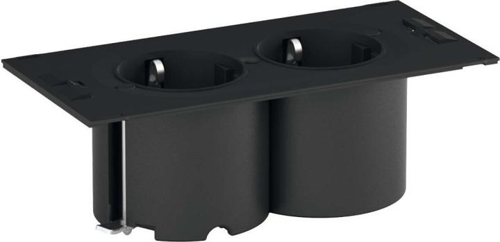 Actual product image Bachmann DUE Type F Black Socket (2 x, CEE 7/3, 0.20 m)