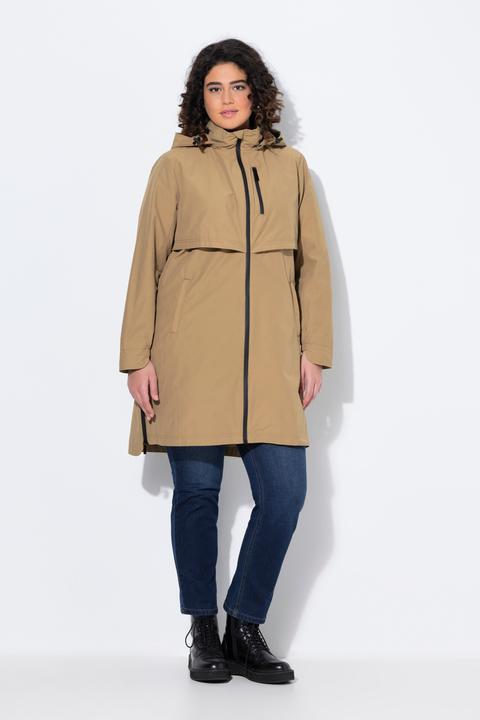 Produktbild Ulla Popken Parka, Zipper-Seitenschlitze, Kapuze, Zipptaschen (42, 44)