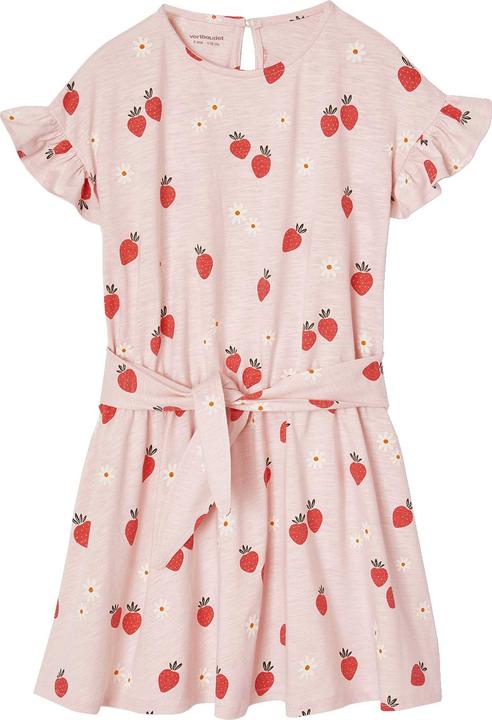Image du produit Vertbaudet Mädchen Volantkleid mit Erdbeeren (158)