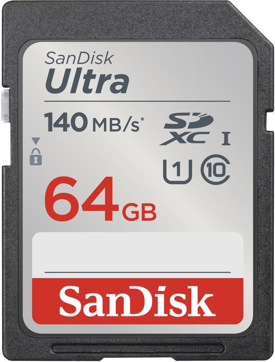 SANDISK Ultra (64 Go, SDXC, U1, UHS-I)