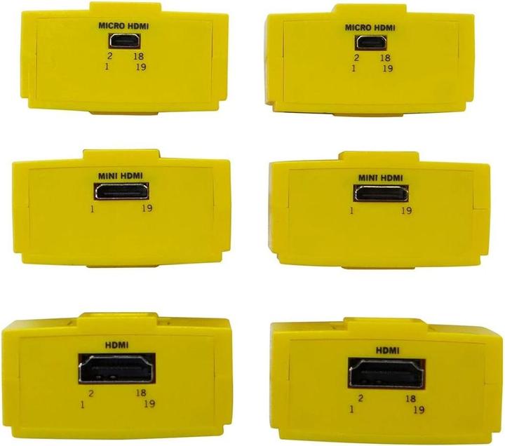 Actual product image Hobbes INNOTEST Module. Cable tester HDMI case with tester and 4 HDMI modules