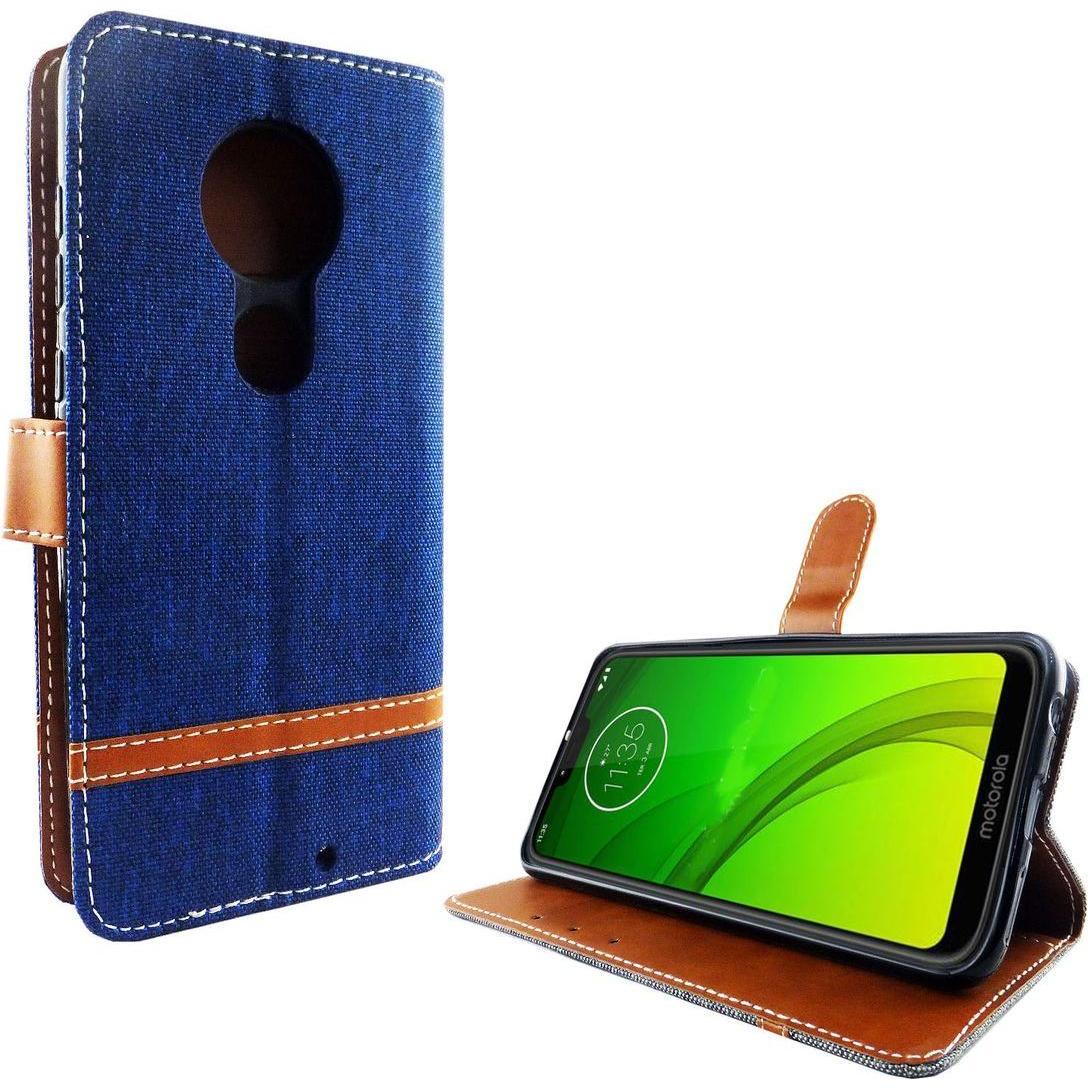 Thumbnail - König Design Hülle Handy Schutz für Motorola Moto G7 Case Cover Tasche Wallet Etui Haynhülle (Motorola Moto G7), Smartph...