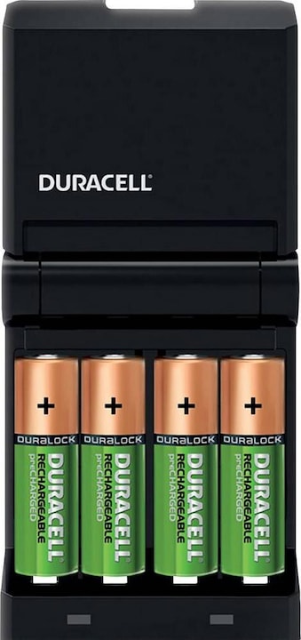 Image du produit Duracell Chargeur économique à grande vitesse, y compris 2x AA et 2x AAA (4 pcs, AA, AAA, 1300 mAh, Piles rechargeables + chargeur)