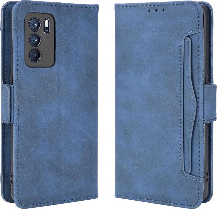 Produktbild Cover-Discount OPPO Reno6 Pro - Etui mit vielen Kartenfächer blau (Oppo Reno 6 Pro 5G)