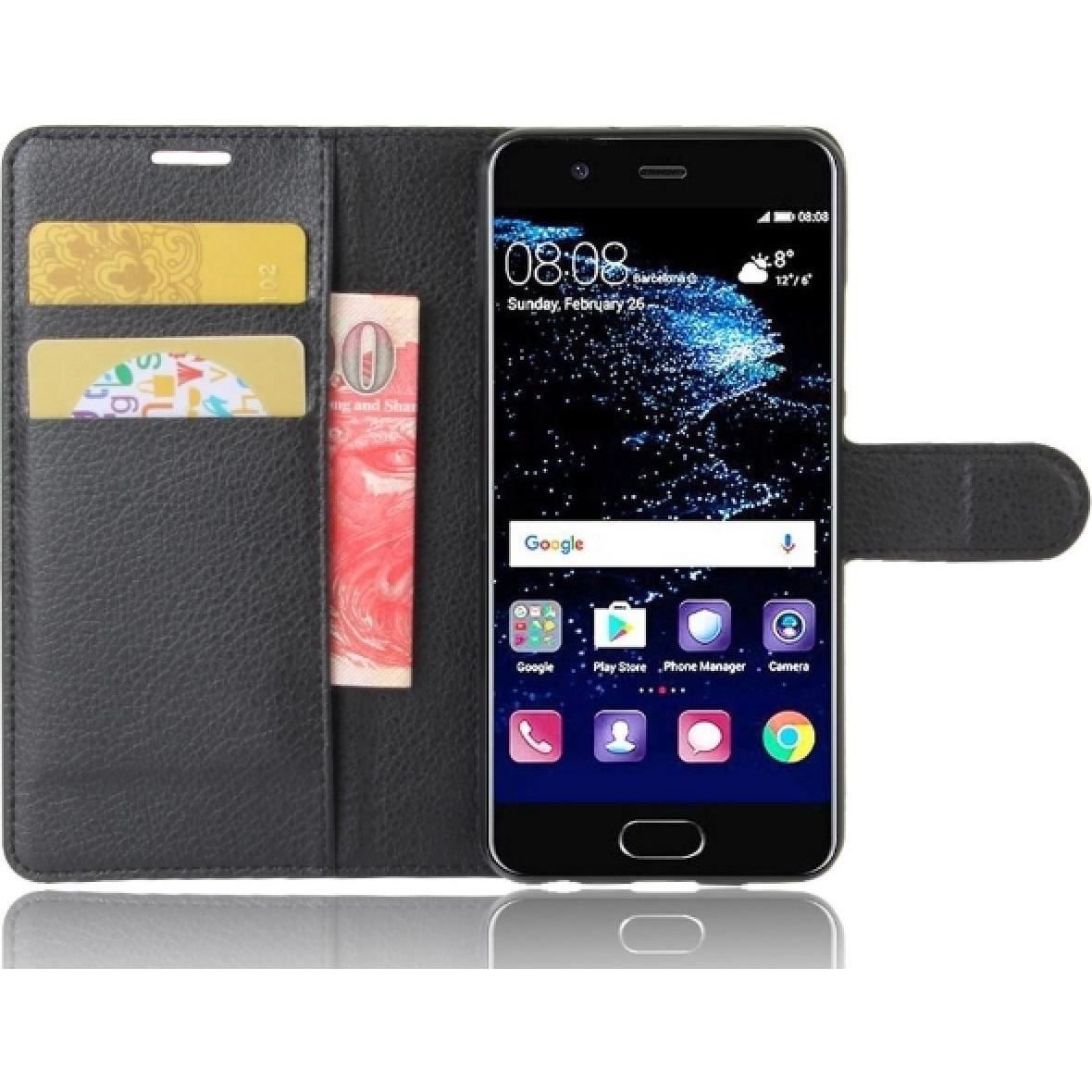 Thumbnail - Screenguard Huawei P10 Leather Guard Lederhülle (Huawei P10), Smartphone Hülle, Schwarz