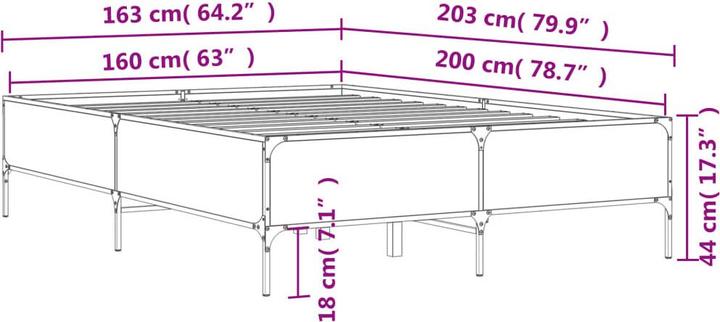 Image du produit vidaXL Bettgestell (160 x 200 cm)