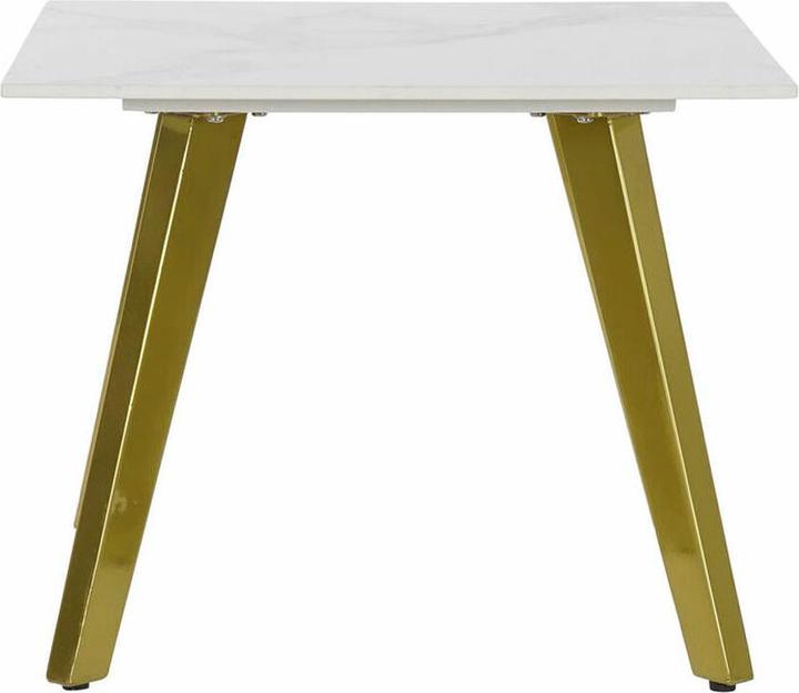 Actual product image DKD Home Decor Console White Golden Metal Ceramic 60 x 60 x 48 cm (60 x 60 x 48 cm)