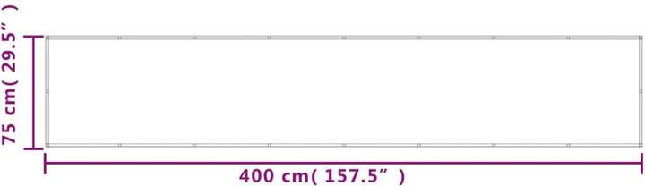 Image du produit vidaXL Balkon Sichtschutz (400 cm)