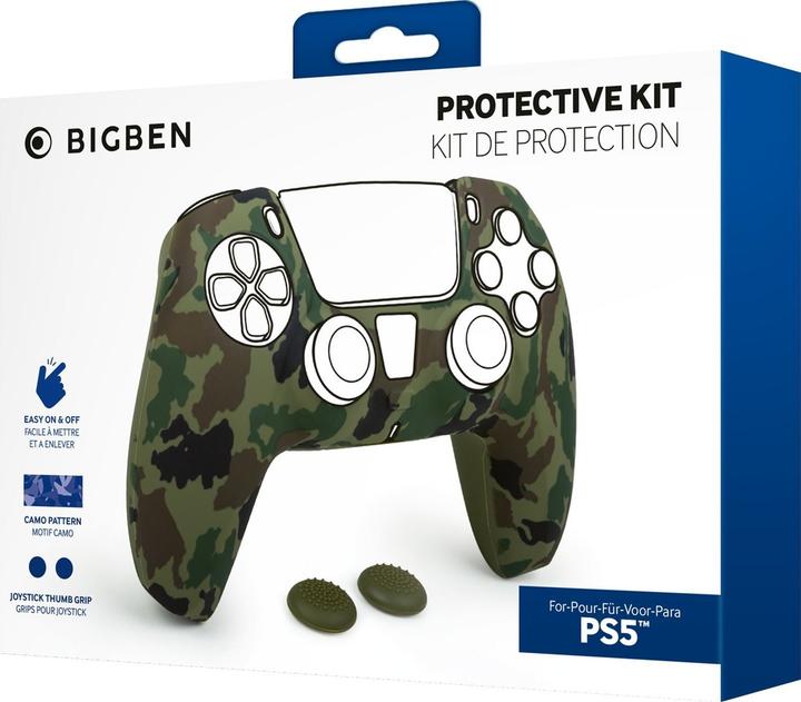 Produktbild Nacon Gaming Controller Silicon Glove (camo green/inkl. 2 Thumb Grips) (PS5)