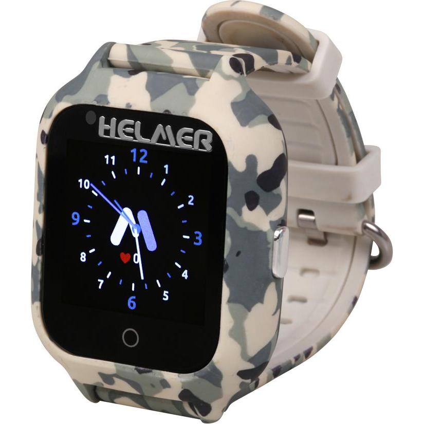 Helmer Smart touch watch with GPS locator and camera - LK 710 4G Å¡edÃ for kids, Smartwatch