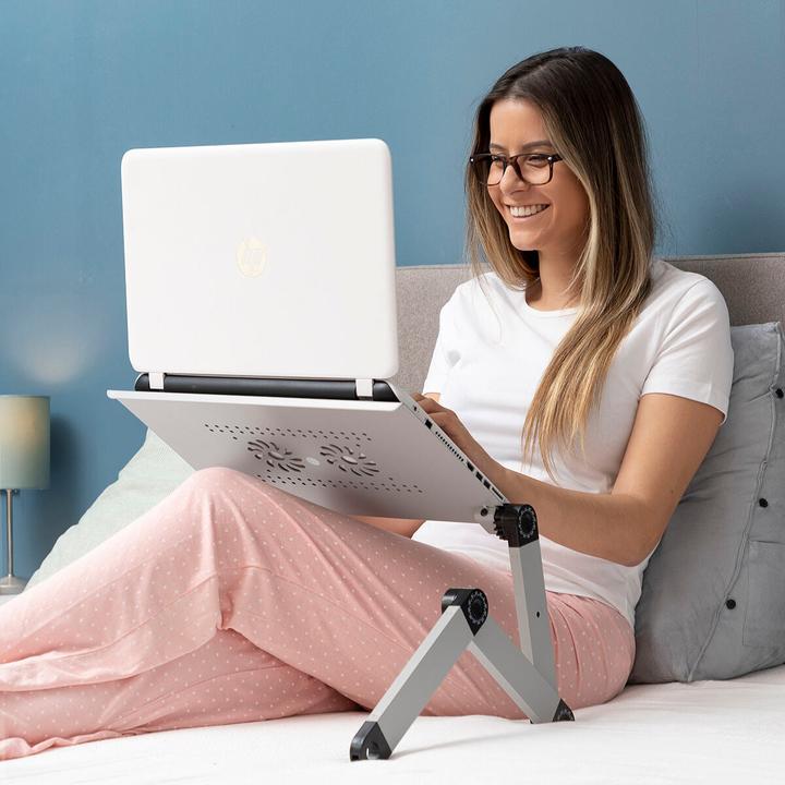 Actual product image InnovaGoods Adjustable laptop table with multiple positions Omnible
