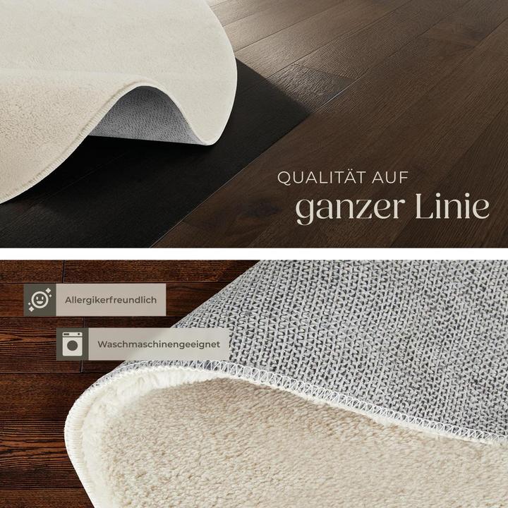 Actual product image tectake Kurzflorteppich Soft Zone (120 x 120 cm)
