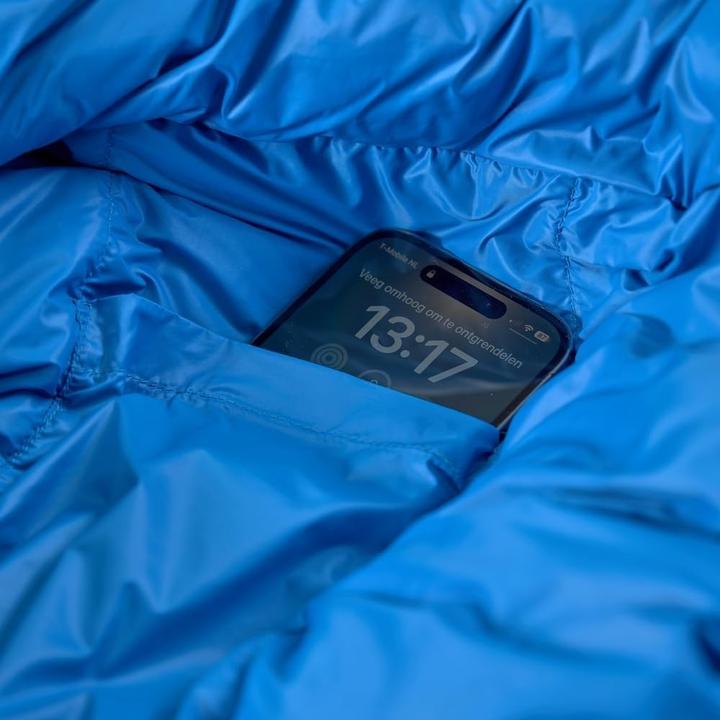 Productafbeelding Lowland OUTDOOR - KIBO +5 - Donzen mummie slaapzak +5C - 795 gr - 225x80 cm - Blauw (225 cm)