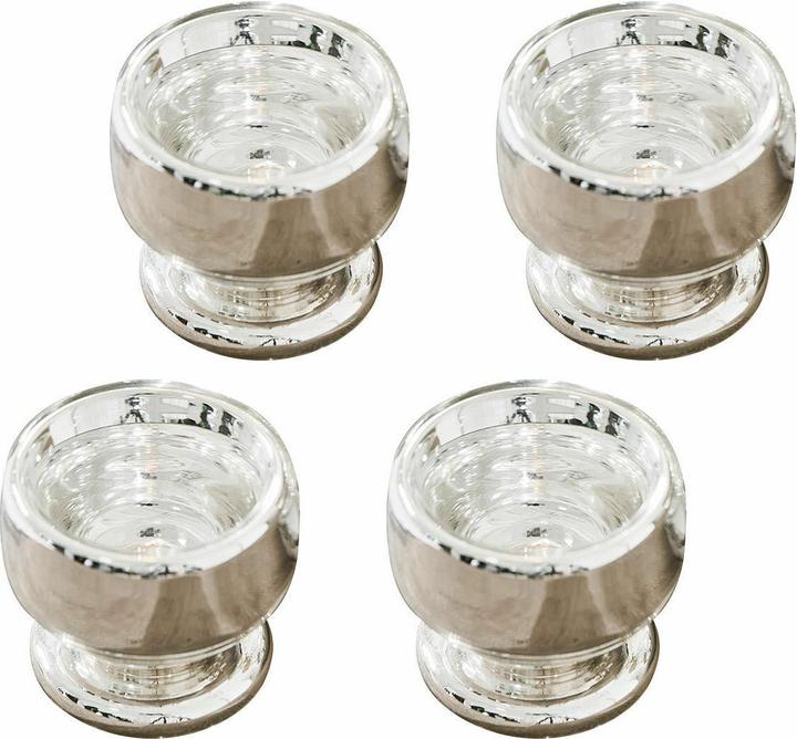 Produktbild Loberon Eierbecher 4er Set Lilligret silber (4x)