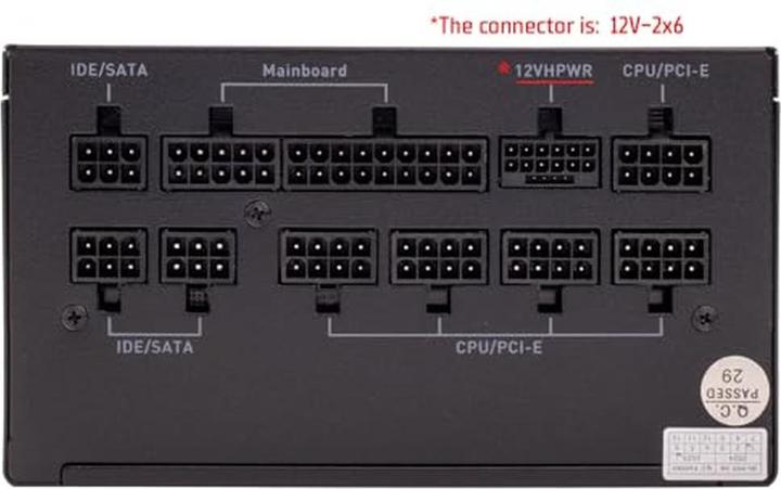 Actual product image Itek Alimentation ATX GBI - 750W (Noir) (750 W)