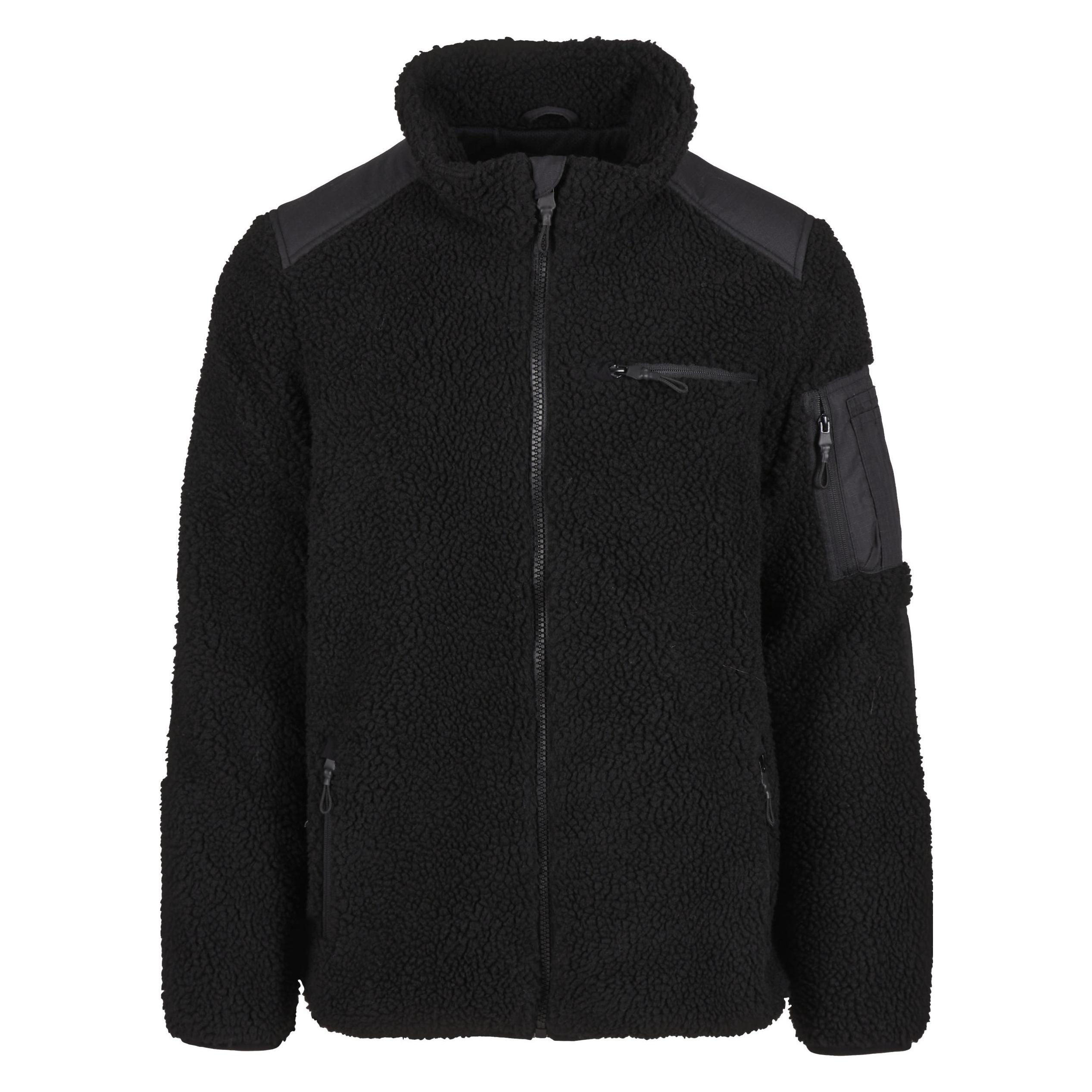 Brandit, Herren, Outdoorjacken, Men Ramble Teddyfleece Jacket - 174633 (L), Schwarz, L
