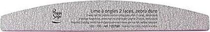 Peggy Sage 2-Way Nail File Zebra Coarse File To Claw Double Sided 100/100 Zebra Crescent
