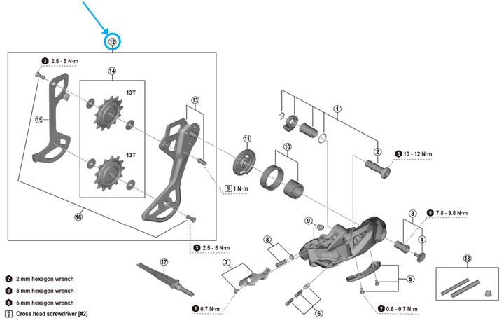 Produktbild Shimano Leitblech RD-M9250