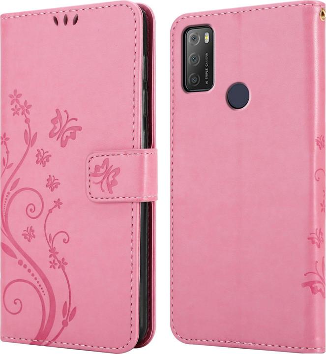 Image du produit Cadorabo Pochette Flower Book (Alcatel 1S (2021), Alcatel 3L)