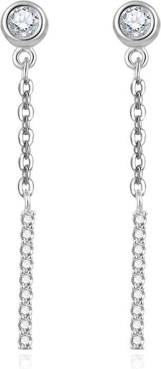 Immagine prodotto Beneto Eleganti orecchini in argento con zirconi chiari AGUV937L (L)