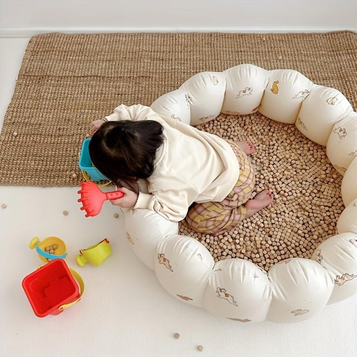 Image du produit Activity Board Cute Inflatable Kids Ball Pit - Multi-usage Portable Playpen - Toy Ocean Balls Pool, Sand and