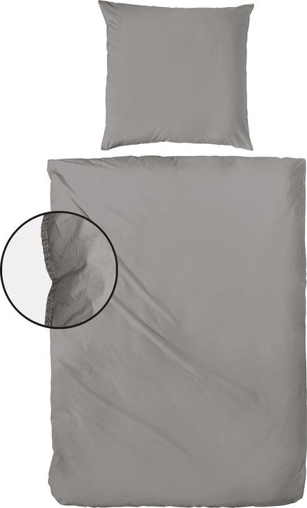 Actual product image H.G. Hahn-Haustextilien Hahn Flanell Bettwäsche Stone-Washed (Bedding set, 155x220 cm + 80x80 cm)