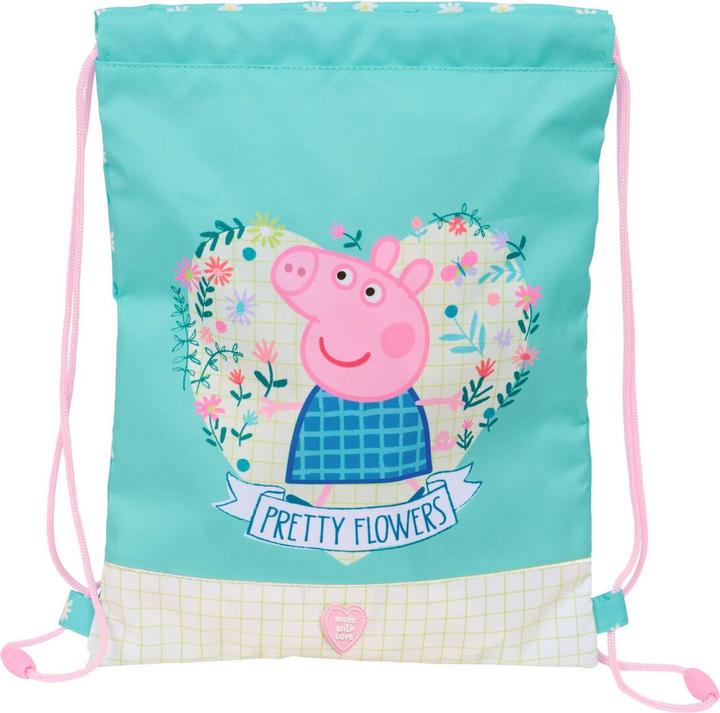 Produktbild Safta Peppa Wutz "Pretty Flowers" - Turnbeutel