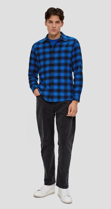 Produktbild s.Oliver Hemd Slim: Hemd aus Twill (L)