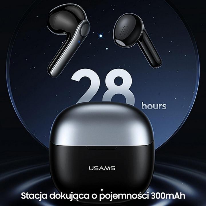 Produktbild Usams Słuchawki Bluetooth 5.1 TWS XH Series Dual mic bezprzewodowe niebieski/blue BHUXH03 (Aktive Geräuschunterdrückung, 6 h, Kabellos)