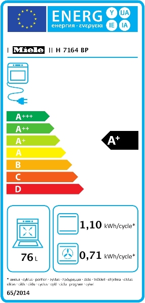 Energy Label Miele H 7164 BP