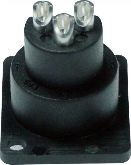 Produktbild Enova XLR Einbaubuchse, Outdoor, 3 Polig, schwarz