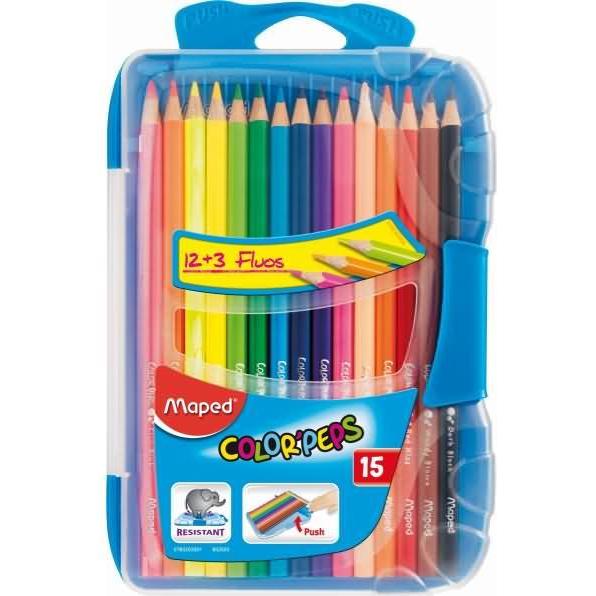 Maped, Malstifte, Buntstift Color'Peps Smart Box Box VE=15 Stück (In Schreibfarbe, 15 x)