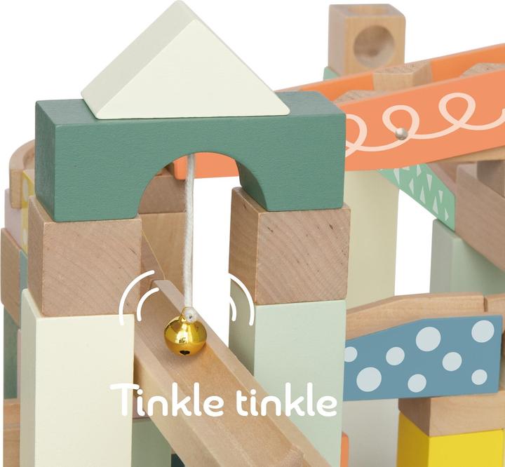 Produktbild Classic World Murmelbahn-Bauset aus Holz, 62-teilig.