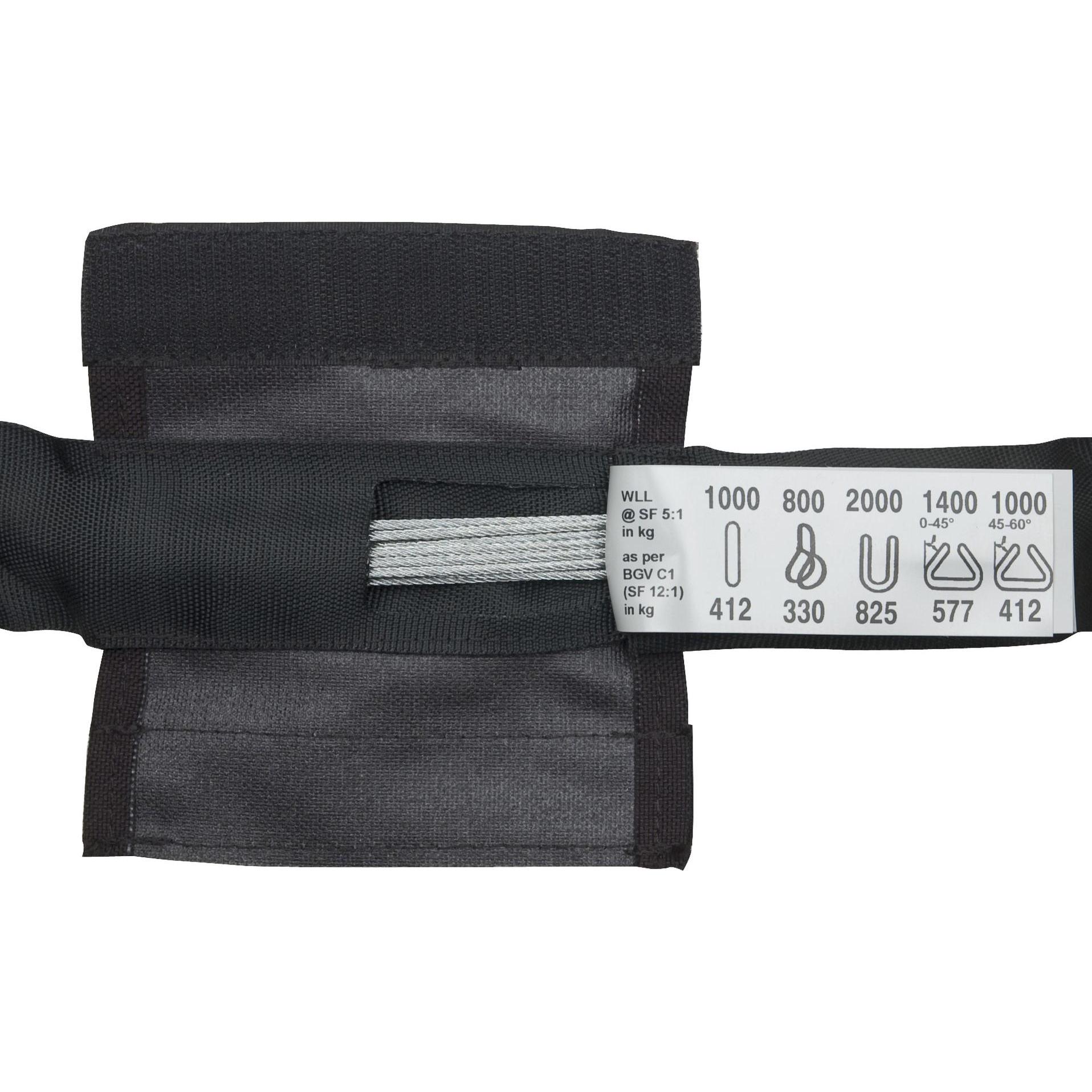 Showtec Steel sling 2000 kg, Montage Lichttechnik, Schwarz