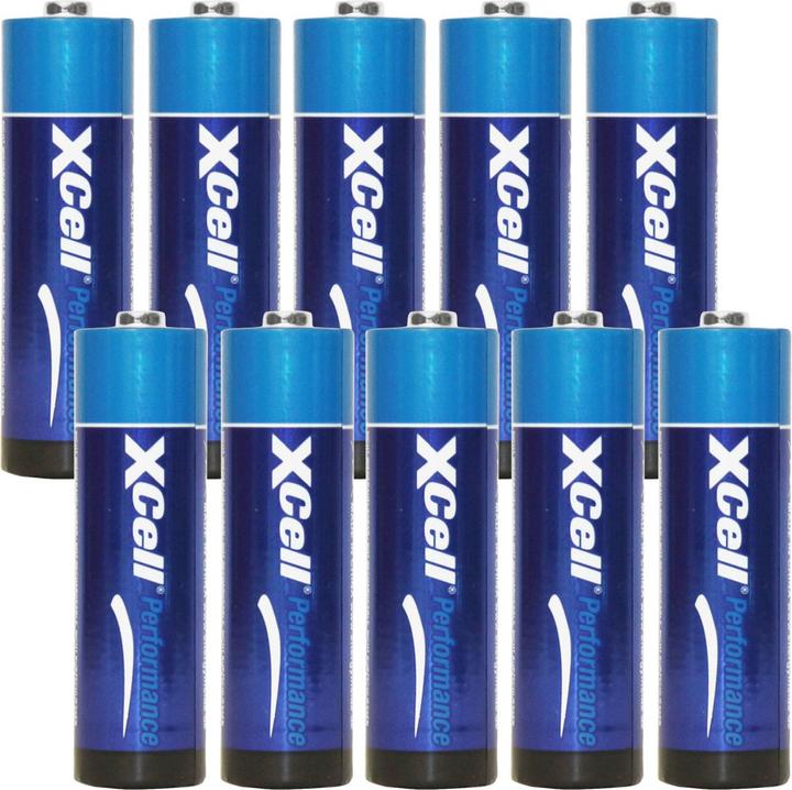 Produktbild XCell Batterie Typ AA (Mignon), LR06, Alkaline, 1,5V, 10er Set (10 Stk., AA)