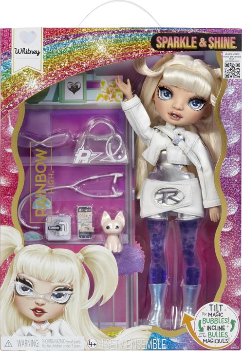 Actual product image MGA Rainbow High Sparkle & Shine Doll- White