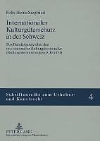 Produktbild Internationaler Kulturgüterschutz in der Schweiz (Deutsch, 2006)