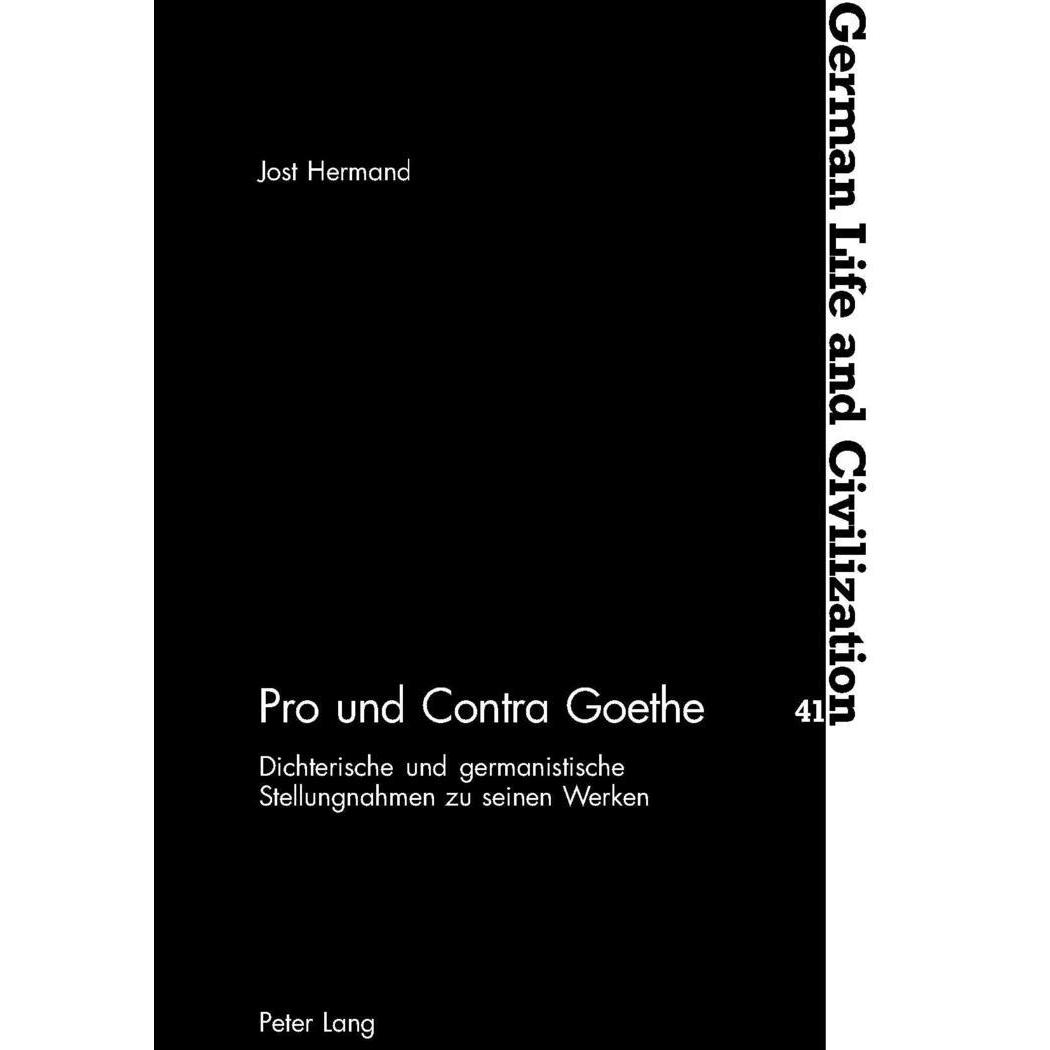 Thumbnail - Pro und Contra Goethe, Fachbücher von Jost Hermand